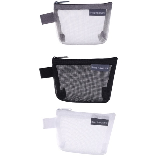 GY.簡約尼龍加厚立體三角網紗零錢包、透明收納包、鑰匙包、卡片包-細節圖9