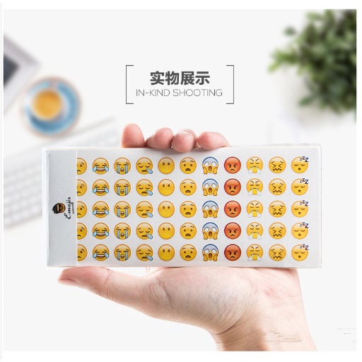 FY.Emoji 表情貼紙、迷你小表情翻白眼貼紙(12張/含660個)-細節圖2