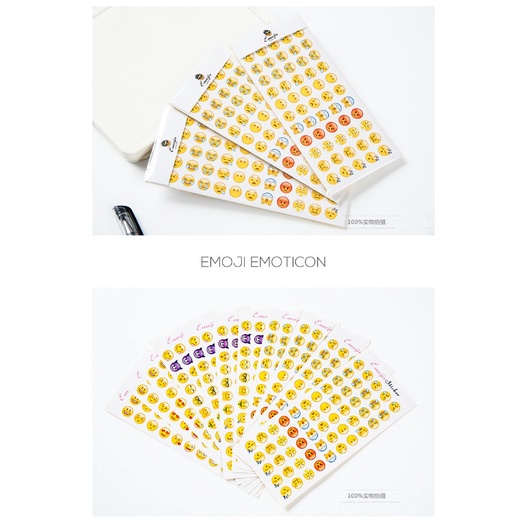 FY.Emoji 表情貼紙、迷你小表情翻白眼貼紙(12張/含660個)-細節圖8