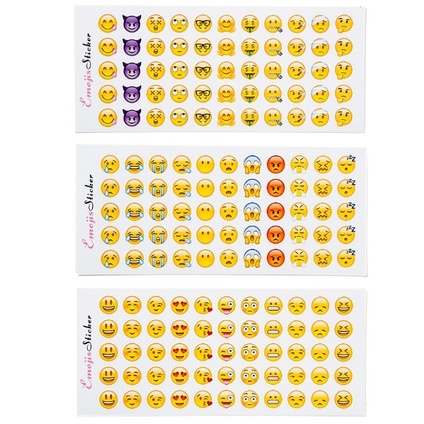 FY.Emoji 表情貼紙、迷你小表情翻白眼貼紙(12張/含660個)-細節圖9