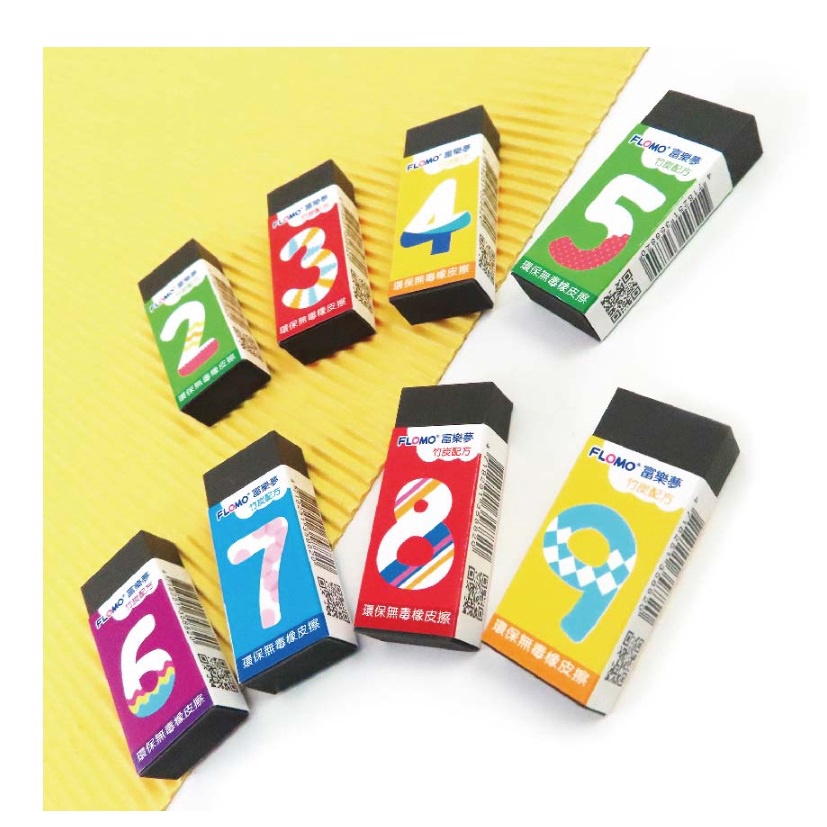 HN.【富樂夢】竹炭擦 黑色 橡皮擦 九九乘法 集屑好擦 環保無毒 |ER-AN24CA-細節圖3