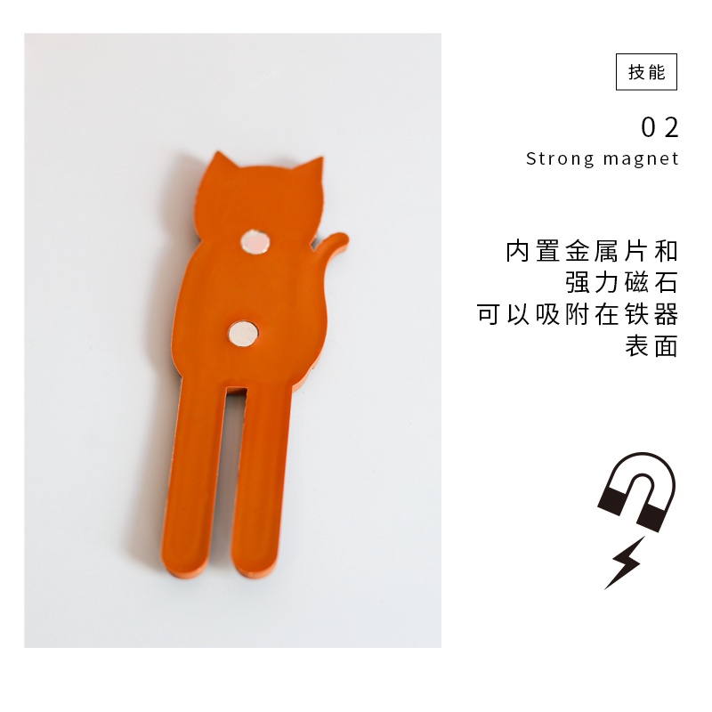 CY.超萌肚肚小貓咪造型冰箱貼掛勾、磁鐵掛鈎-細節圖4