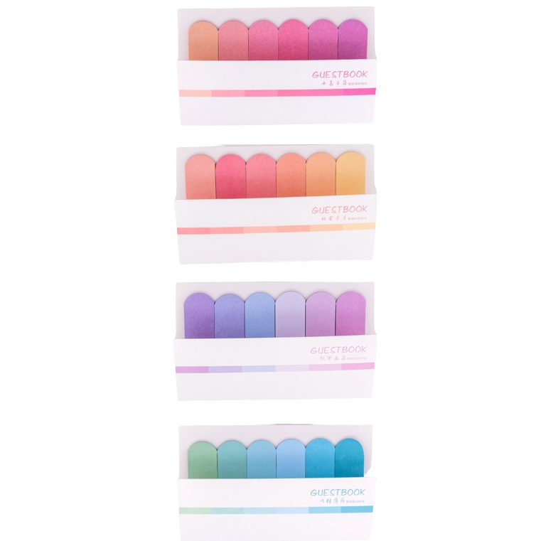 EY.創意六條漸變彩色便利貼、N次貼、便簽本、指示貼-細節圖8
