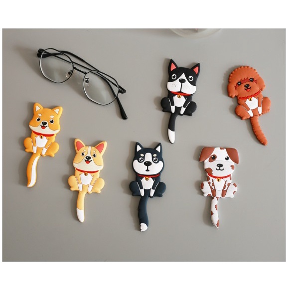 CY.萌狗動物造型冰箱貼掛勾、磁鐵掛鈎-細節圖7