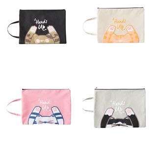 DY.韓版創意舉手貓咪印花牛津布手提帆布文件袋.A4文具收納袋.A4文件袋-細節圖8