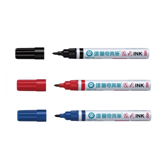 DN.雄獅 NO.200 油性速乾奇異筆、油性記號筆、油性筆-細節圖2
