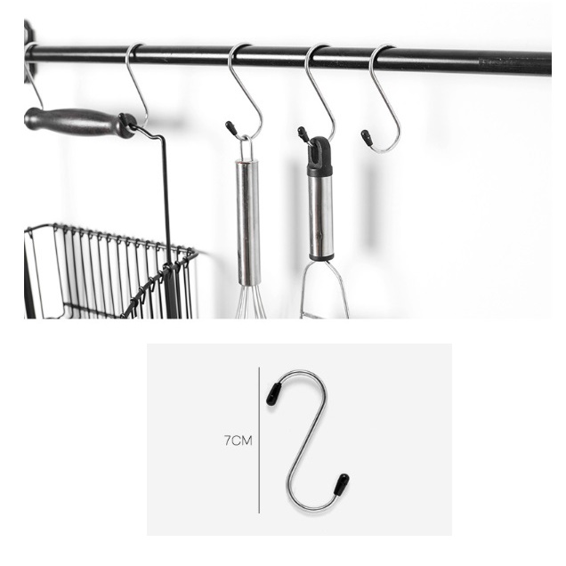 DY.1656金屬S型掛鉤、不銹鋼掛鉤、便攜鉤萬用掛勾(4個裝)-細節圖3