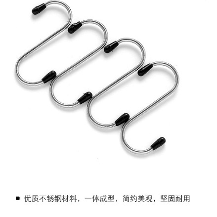 DY.1656金屬S型掛鉤、不銹鋼掛鉤、便攜鉤萬用掛勾(4個裝)-細節圖5