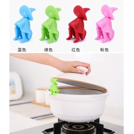 BY.創意可愛巫婆抬高鍋蓋防溢器、加高器(廚房必備品)-細節圖2
