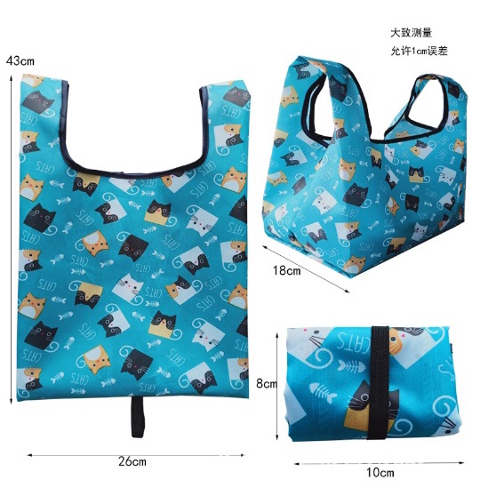 CY.多功能綁帶折疊日式便當袋、環保購物袋、手提袋-細節圖2