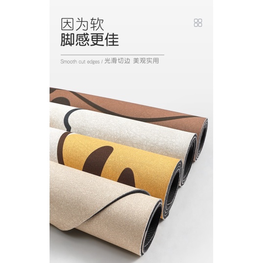 HY.超Q動物新科技吸水軟地墊、臥室門墊、浴室防滑墊、吸水墊、陽台廚房腳踏墊-細節圖5