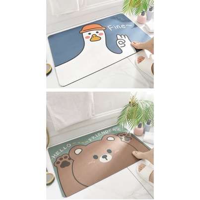 HY.超Q動物新科技吸水軟地墊、臥室門墊、浴室防滑墊、吸水墊、陽台廚房腳踏墊-細節圖7