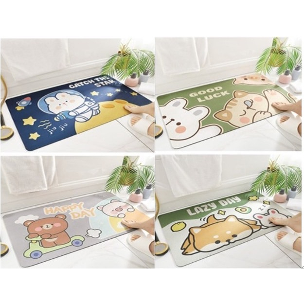 HY.超Q動物新科技吸水軟地墊、臥室門墊、浴室防滑墊、吸水墊、陽台廚房腳踏墊-細節圖8