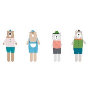 FY.可愛格仔熊造型冰箱貼掛勾、磁鐵掛鈎-細節圖8