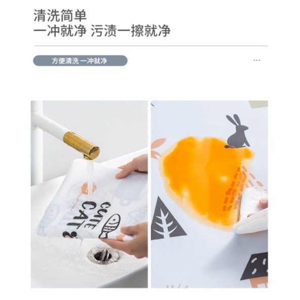 AY.北歐印花簡約PEVA冰箱防塵罩.防水冰箱蓋布.防塵罩.冰箱套收納袋.冰箱掛袋-細節圖5