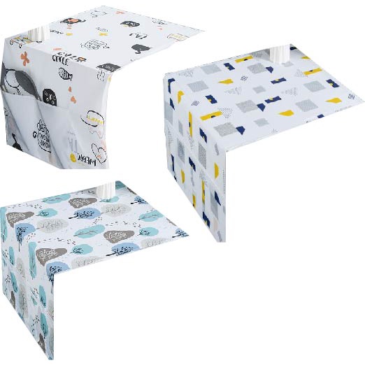 AY.北歐印花簡約PEVA冰箱防塵罩.防水冰箱蓋布.防塵罩.冰箱套收納袋.冰箱掛袋-細節圖7