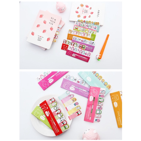 AY.可愛卡通排排坐便利貼.索引標籤N次貼.便條紙.便簽本.便條本.memo紙-細節圖5