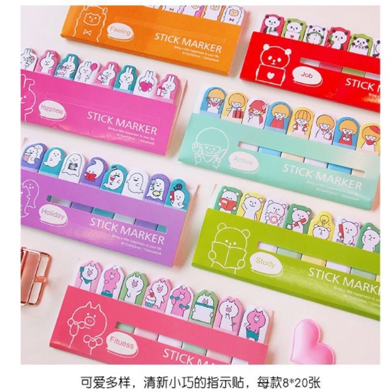 AY.可愛卡通排排坐便利貼.索引標籤N次貼.便條紙.便簽本.便條本.memo紙-細節圖6