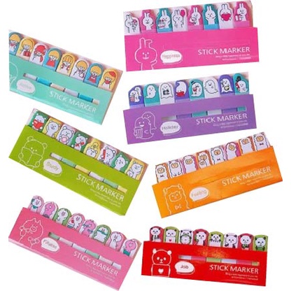 AY.可愛卡通排排坐便利貼.索引標籤N次貼.便條紙.便簽本.便條本.memo紙-細節圖9