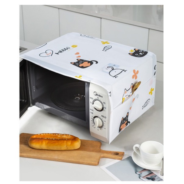 AY.北歐印花簡約PEVA微波爐防塵罩.防油污微波爐罩-細節圖6