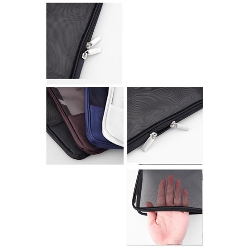 CY.半透明網格拉鍊文件袋【蝦皮團購】-細節圖5