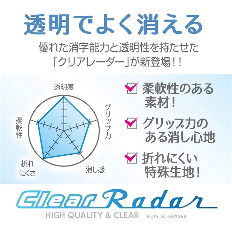 FY.日本【SEED】透明橡皮擦-細節圖3