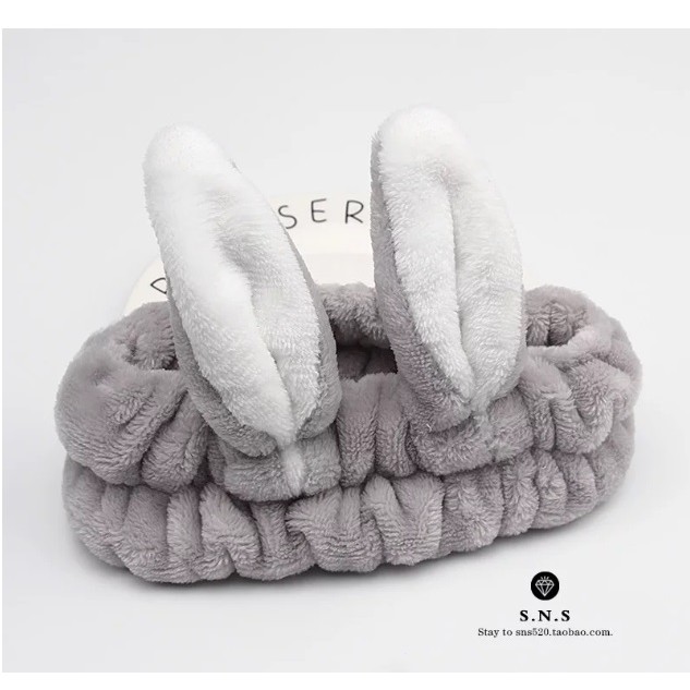 CY.超萌可愛立體兔耳朵洗臉髮帶、束髮帶、寬邊頭帶-細節圖2