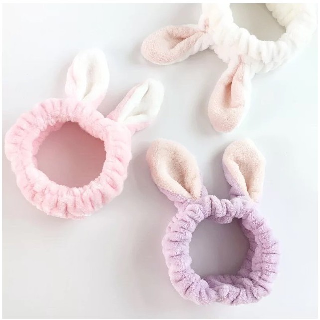 CY.超萌可愛立體兔耳朵洗臉髮帶、束髮帶、寬邊頭帶-細節圖6