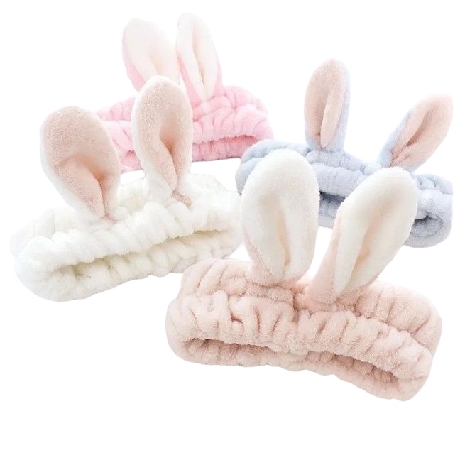 CY.超萌可愛立體兔耳朵洗臉髮帶、束髮帶、寬邊頭帶-細節圖7