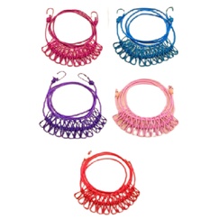 BY.Ж 12夾旅行便攜式晾曬繩、晾衣架、衣夾、衣服掛鉤-細節圖9