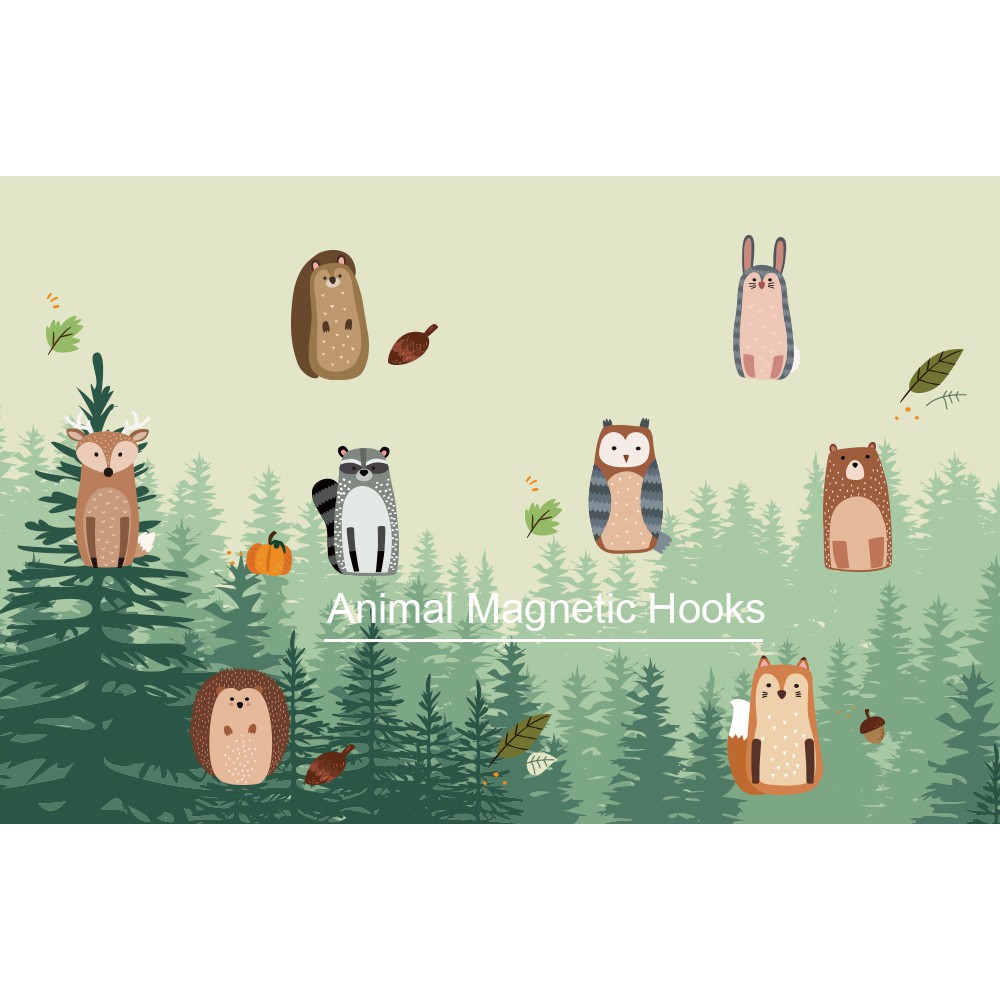 CY.Ж 北歐風動物造型磁性冰箱貼掛勾-細節圖3