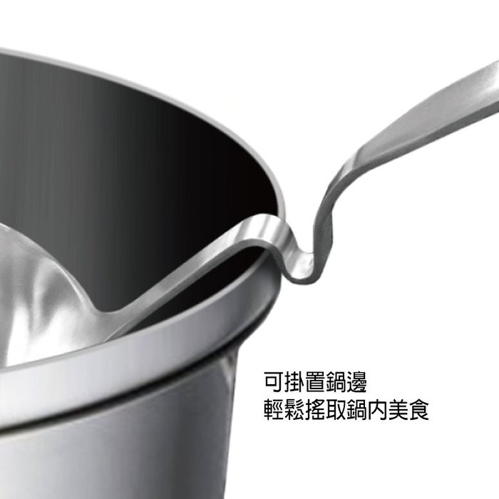BN.304 不鏽鋼可掛式湯勺 、漏勺 30cm-細節圖2