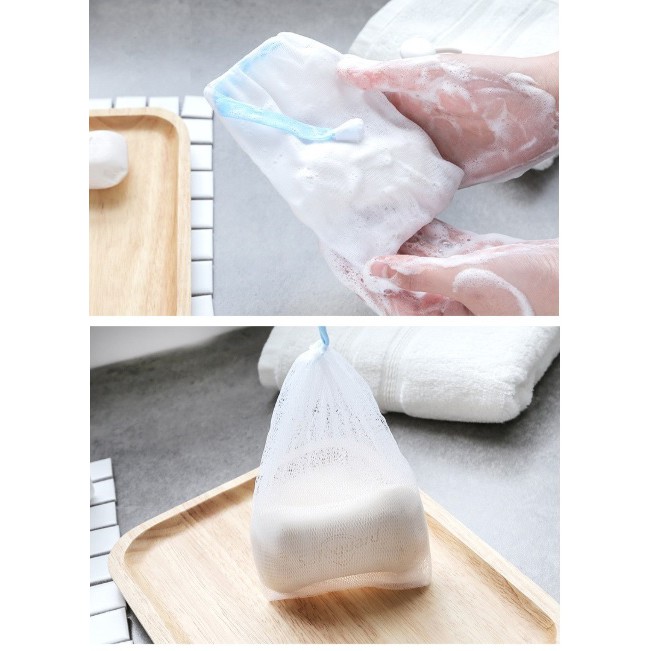 BY.Ж 洗臉手工皂起泡網、香皂袋、泡泡網袋◇-細節圖2