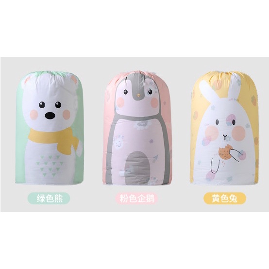 HY.Ж 可愛束口防潮棉被袋、防水棉被收納袋、衣物整理袋、打包袋、束口袋 ◇-細節圖3