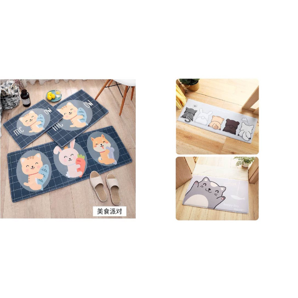 HY.Ж 超Q可愛萌貓、萌狗地墊.臥室門墊.地毯.浴室防滑墊.吸水墊.陽台廚房腳踏墊 ◇-細節圖8