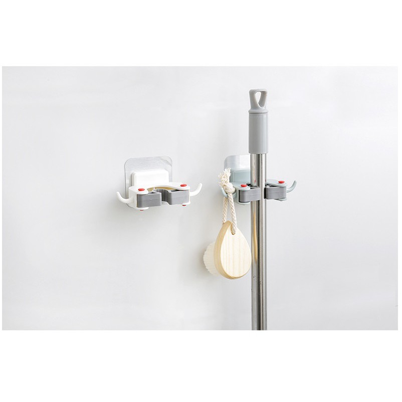 DY.Ж 多用途免打孔無痕貼拖把掛架.拖把架.置物架.拖把掛勾◇-細節圖2