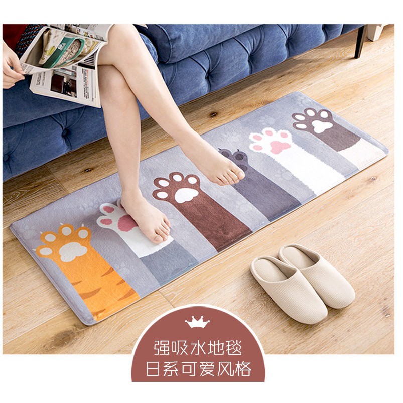 HY.Ж 超Q可愛萌貓掌地墊.臥室門墊.地毯.浴室防滑墊.吸水墊.陽台廚房腳踏墊 ◇-細節圖4