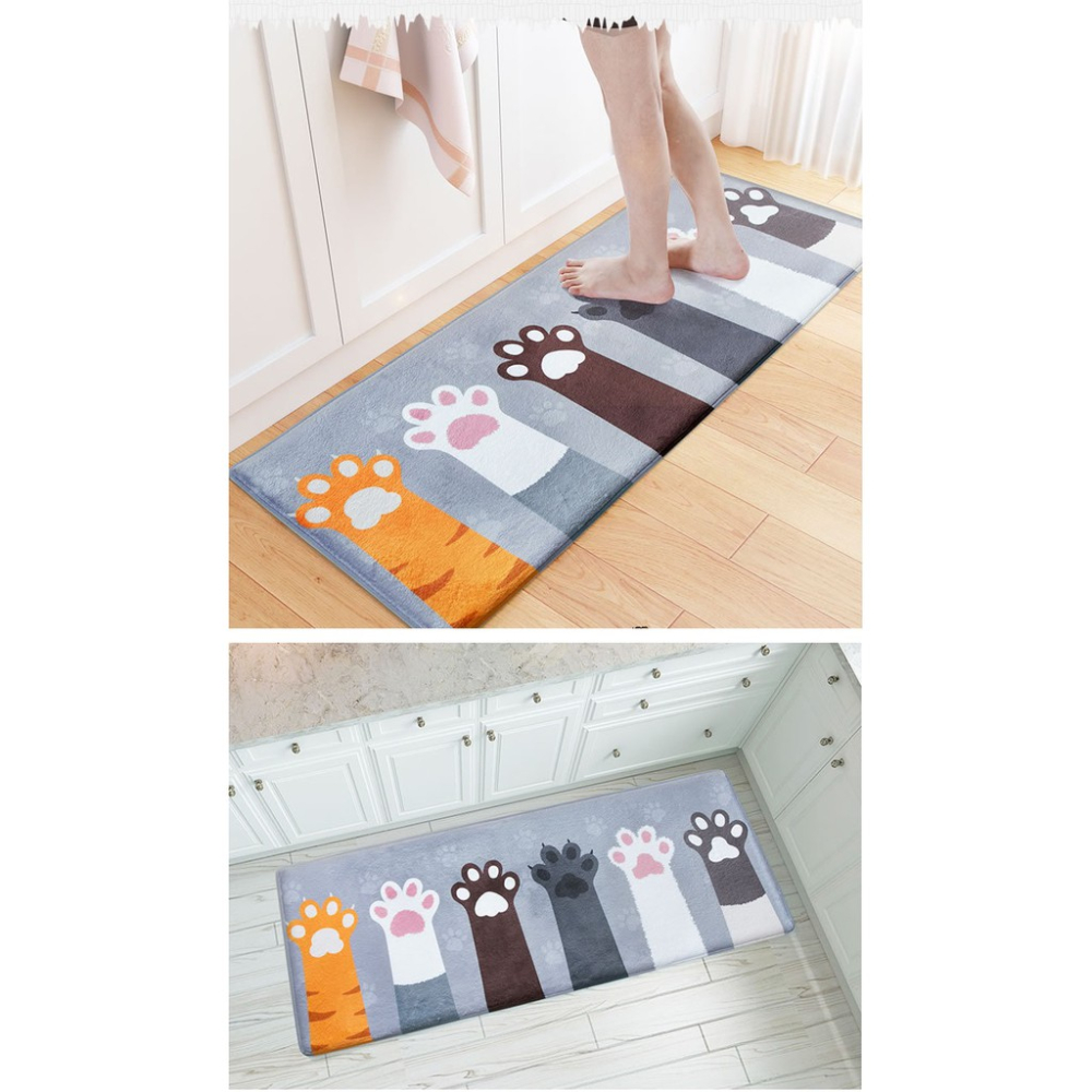 HY.Ж 超Q可愛萌貓掌地墊.臥室門墊.地毯.浴室防滑墊.吸水墊.陽台廚房腳踏墊 ◇-細節圖5