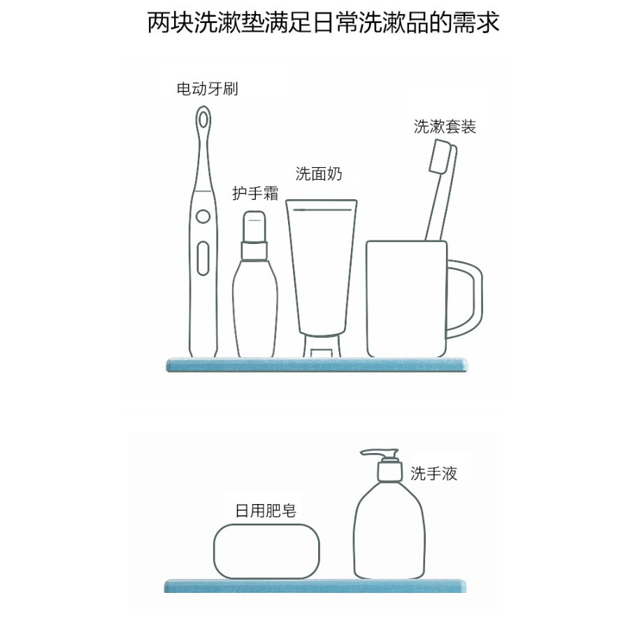 DY.Ж 日韓熱銷 彩繪珪藻土吸水墊、漱口杯墊、肥皂墊.香皂墊◇-細節圖6