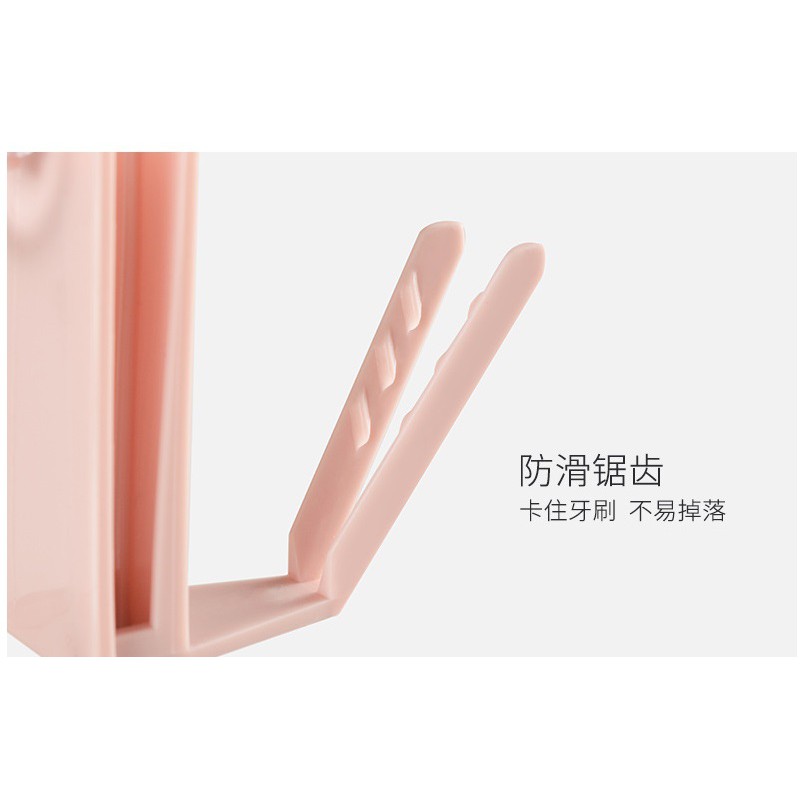 IY.Ж 創意兩用漱口杯架及牙刷架簡易無痕掛勾帶吸盤.簡易洗漱掛勾◇-細節圖7