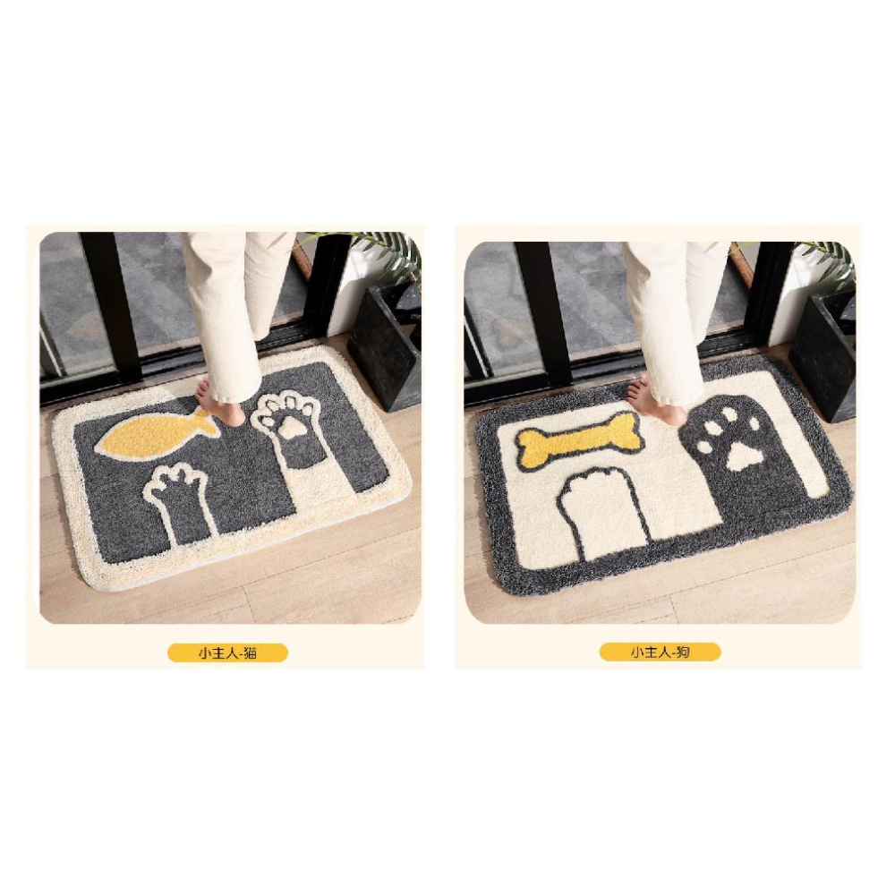 FY. 現代簡約檸檬造型地墊.臥室門墊.地毯.浴室防滑墊.吸水墊.陽台廚房腳踏墊 45*65cm-細節圖7