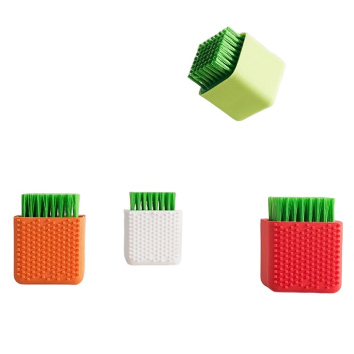 BY.Ж 盆栽兩用矽膠洗衣刷.軟毛清潔刷.洗鞋刷子.板刷內褲清潔.洗衣服刷.内衣刷.兩用刷◇-細節圖6