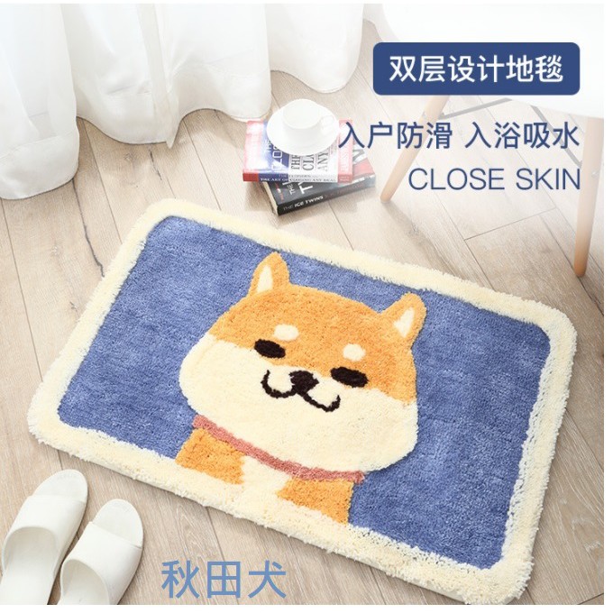 FY. 現代簡約檸檬造型地墊.臥室門墊.地毯.浴室防滑墊.吸水墊.陽台廚房腳踏墊 45*65cm-細節圖8