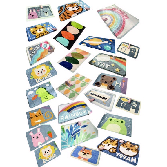 FY. 現代簡約檸檬造型地墊.臥室門墊.地毯.浴室防滑墊.吸水墊.陽台廚房腳踏墊 45*65cm-細節圖9