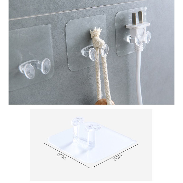 BY.Ж 實用無痕強力黏貼插頭掛勾.電源線插頭掛勾.電器插座掛勾.萬用掛勾◇-細節圖2