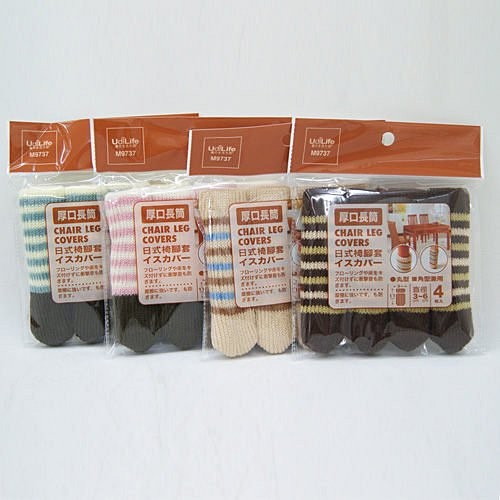 DN.Ж UdiLife 日式條紋厚口長筒椅腳套.椅套 4枚入 ◇-細節圖2