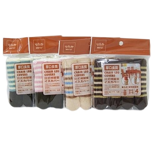 DN.Ж UdiLife 日式條紋厚口長筒椅腳套.椅套 4枚入 ◇-細節圖4