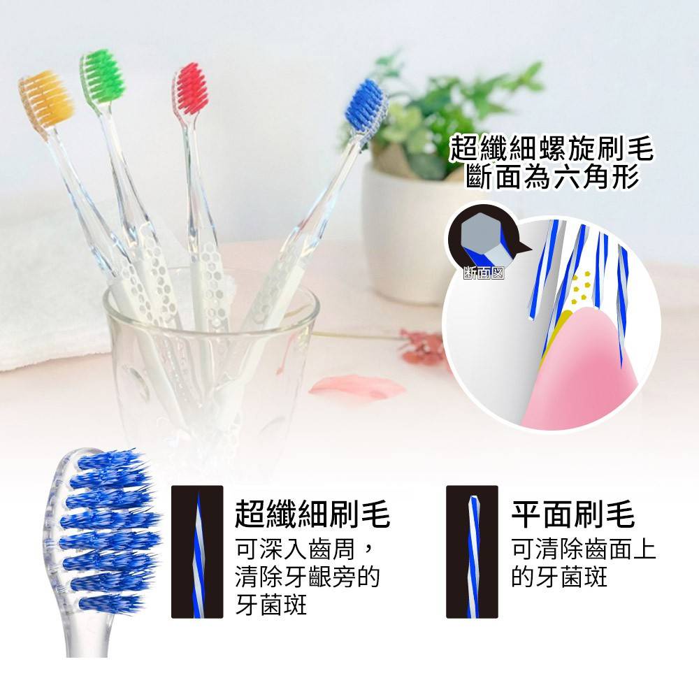 XX.日本 EBiSU 專業螺旋纖細毛牙刷 B-8057S(軟毛)-細節圖2