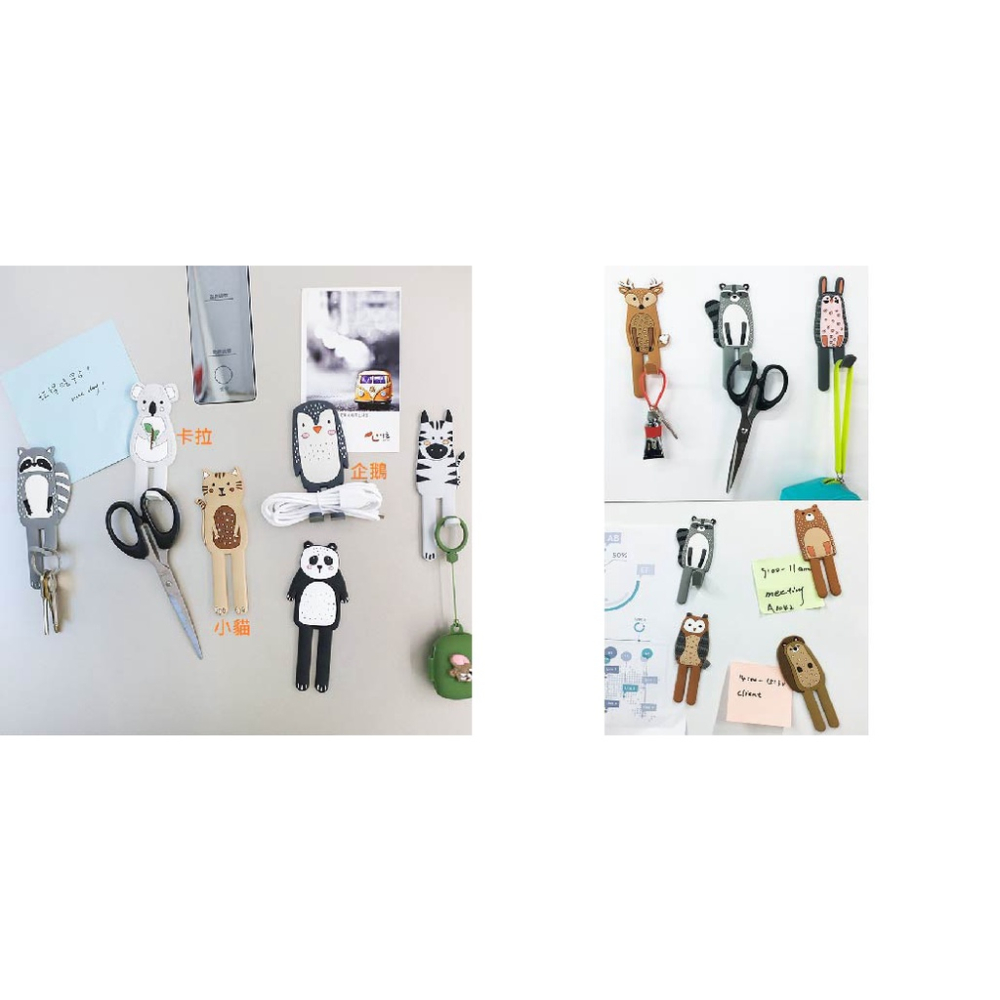 CY.Ж 超萌北歐風動物造型冰箱貼掛勾、磁鐵掛鈎◇-細節圖2