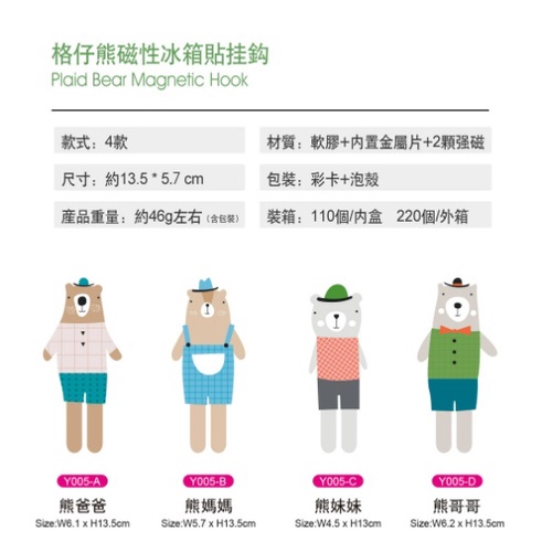 CY.Ж 超萌北歐風動物造型冰箱貼掛勾、磁鐵掛鈎◇-細節圖8